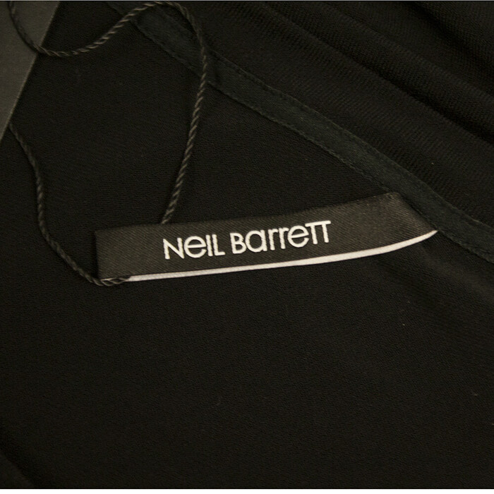 Neil Barrett Black Long Length Sleeveless Style Tank T-Shirt Top Size S