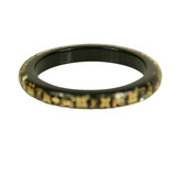 Louis Vuitton Thin Inclusion PM black with gold resin sequins bangle bracelet