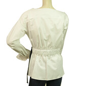 Jil Sander White Wrap Style Lightweight Cotton Summer Jacket size 40