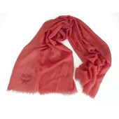 MCM Fuchsia Cashmere Wool Large Scarf Pashmina Shawl