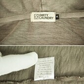 Dirty Laundry Gray Cotton Cardigan Cardi Jacket Top w. Hood Hoodie Size M