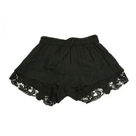 IRO Dainie Black Fabric Lace Trimmed Summer Shorts Pants size 38