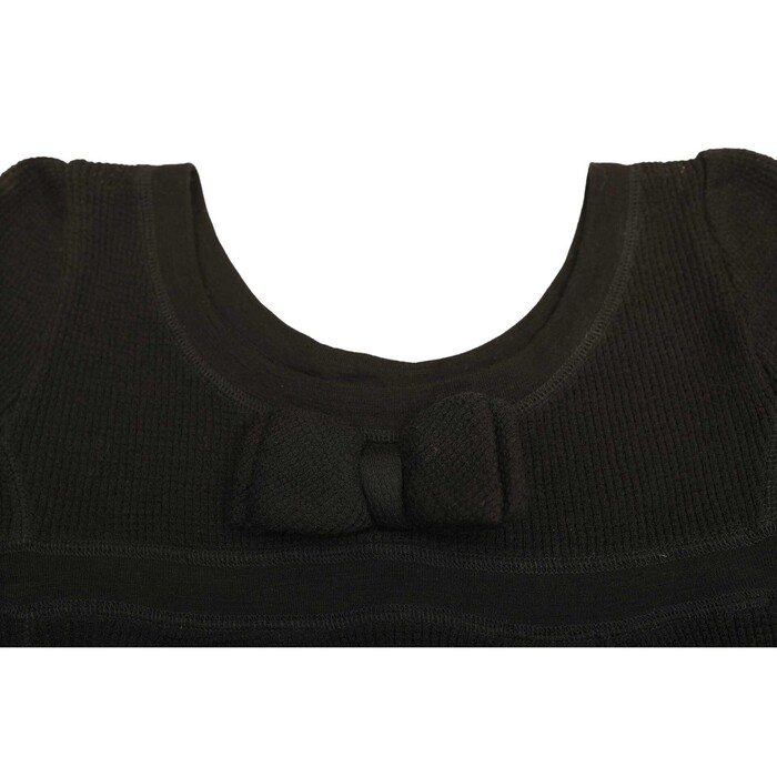 Marc Jacobs Black Bow at the Back Fitted 3/4 Sleeves Sweater Top size S