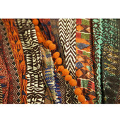 Milla Multicolor Ethnic Print Maxi Kaftan Long Summer Viscose Dress size S/M