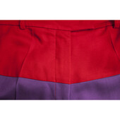 Pinko Purple & Red Straight Leg High Waist trousers pants  ( S )