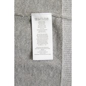 Michael by Michael Kors Gray Cotton Knit Long Open Front Cardigan Cardi sz L