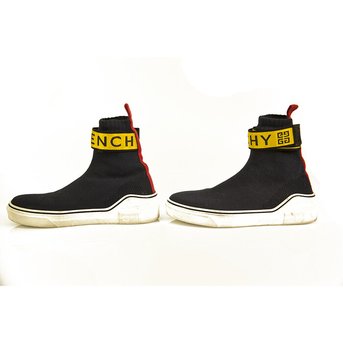 Givenchy Paris George V Sock Blue Yellow Signature Sneakers retailed at 650$