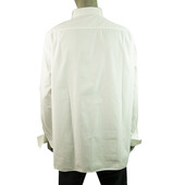 Ermenegildo Zegna Classic White Shirt Long Sleeve French Cuff Cotton Mens 45