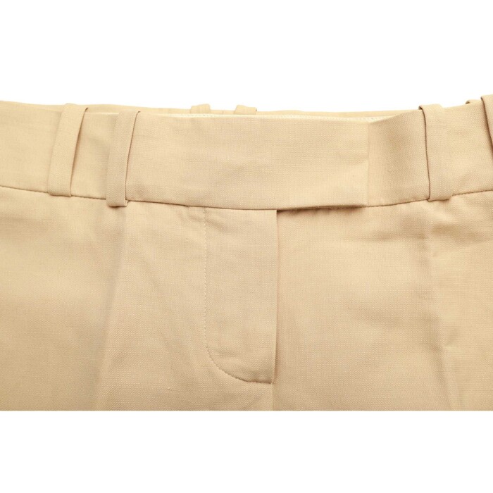 Chloe Beige Linen Blend Bermuda Shorts Trousers Pants size 40