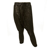 Lotus Eaters Black fully Sequined Woman's Harem Pants Trousers size S