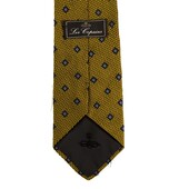 Les Copains 100% Silk Gold Blue Classic Men's Neck Tie Necktie