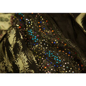 Camilla Ethnic Print Beaded 100% Silk Sleeveless Long Summer Caftan dress