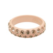 Blumarine Women's wide Pink Crystals Studded Strass Shiny bangle bracelet