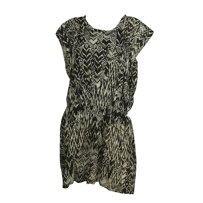 IRO Black & White Cantela Print Viscose Mini Dress size 36