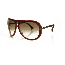 Alexander McQueen AMQ 4077/S Red Aviator Women&#039;s Sunglasses