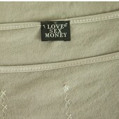 Love Sex Money Gray Sequined Sequins Short Tank Vest Sleeveless Top Size S