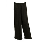 Pearl & Caviar Black Cotton / Linen Wide Leg Harem Pants Trousers size S/ M