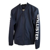 Hollister Blue Logo Sleeve Lightweight Men's Zipper Jacket size XS