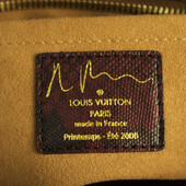 Louis Vuitton Monogram Canvas Karung Trim Richard Prince Graduate Jokes Bag