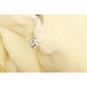 TWICE by Tittaporta white rabbit fur long length style fur jacket coat size 44