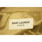 Saint Laurent beige double breasted belted classic trench jacket coat FR 36 size