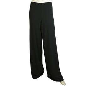 La PERLA Black Elastic waist Pants Classic Trousers Wide leg - sz 48