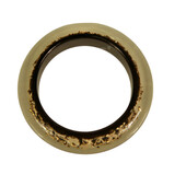 Louis Vuitton black with gold Inclusion resin sequins bangle bracelet