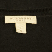 Burberry Brit Black Merino Wool Knit Mini Length Dress or Long Top size L