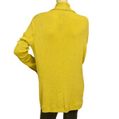 Zadig & Voltaire Deluxe Verone Metallic Yellow Long Cardi Cardigan Jacket size S