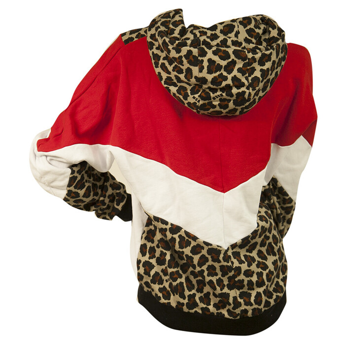 MSGM Animal Leopard Print Hoodie Top Sweat Pants Cotton Lounge Set (S - XS)