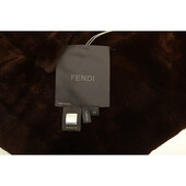 Fendi Selleria Mink & Sable fur brown belted jacket short coat open sides $18000