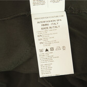 Black Pleated Button Front Closure Breeches Pants Trousers - size 40 It / US 4