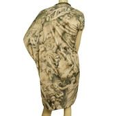 Alexander McQueen ancient gods print mini dress with chain at round collar 40 IT