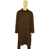 Ermenegildo Zegna brown reversible leather long coat & raincoat size XXL