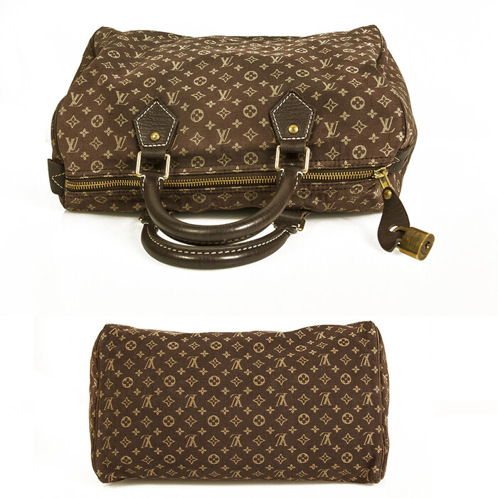 LOUIS VUITTON Speedy 30 Monogram Idylle Mini Lin Satchel Bag Shoulder Bag