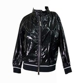 MONCLER Fiadone Giubbotto Black Shiny Bomber Style Lightweight jacket size 1