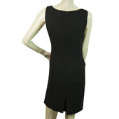 Moschino Cheap & Chic Black Mini Length Sleeveless Boat Neck Dress Sz 42