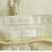 Reiko Karlie Ivory Ecru Cut off Summer Cotton Elastan Shorts size 27