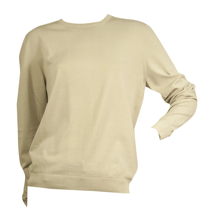 Falconeri Beige Cotton Knit Sweater Long Sleeves Top size 48