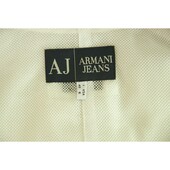 Armani Jeans White Polyamide Lightweight Casual Jacket w. Hood sz 40