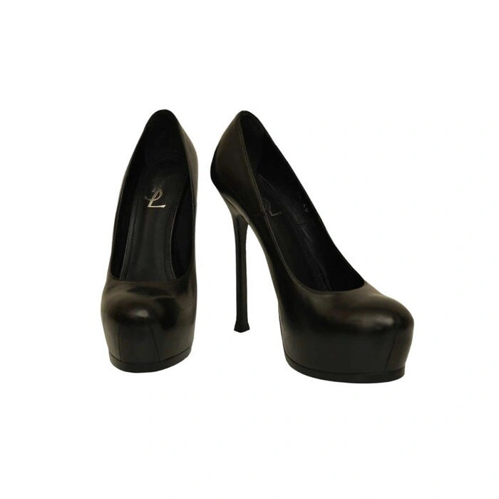 Ysl Shoes Ysl England Yves Saint Laurent YSL Tribute Black Leather