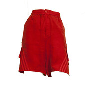 Y-3 Adidas Yohji Yamamoto Red Sport Zip Bermuda Trousers Shorts Pants size XS