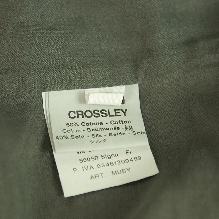 Crossley Gray Cotton Silk Knee Length Skirt size XS