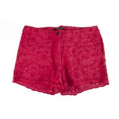 Maison Scotch Pink Broderie Shorts Summer Holiday - Size S / P