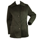 Versus Gianni Versace Black Jacquard Button Front with Pockets Jacket size 42