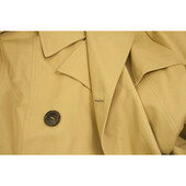 Saint Laurent beige double breasted belted classic trench jacket coat FR 36 size