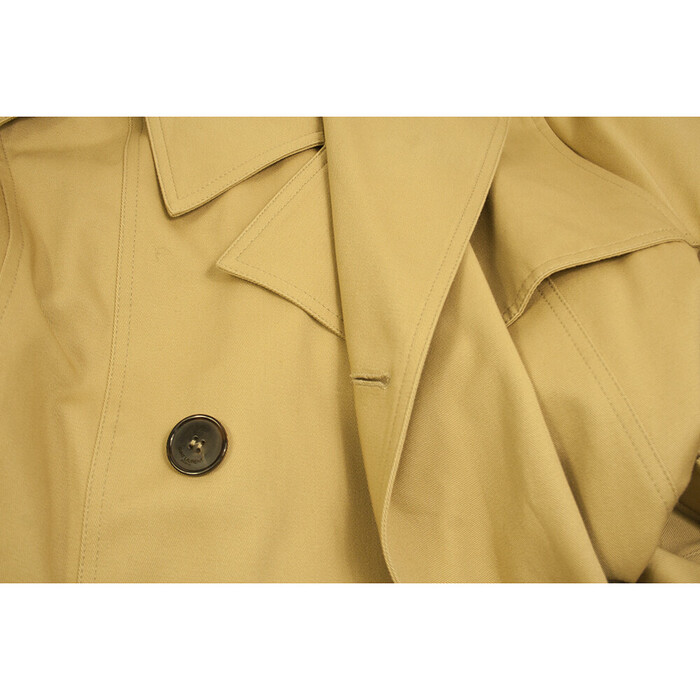 Saint Laurent beige double breasted belted classic trench jacket coat FR 36 size