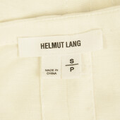 Helmut Lang White Sleeveless Longer at the Back V- Neckline Blouse Top Size S /P