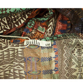 Milla Multicolor Ethnic Print Maxi Kaftan Long Summer Viscose Dress size S/M
