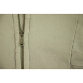 Crossley Light Gray Cotton Long Cardigan Zipper Jacket size XS